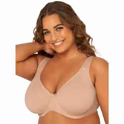 Fruit of the Loom Women's Plus-Size Cotton Unlined Underwire Bra  Sand  38DDD