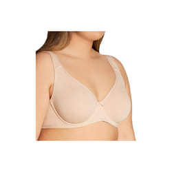 Fruit of the Loom Women's Plus-Size Cotton Unlined Underwire Bra  Sand  40DDD