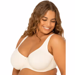 Fruit of the Loom Women's Plus-Size Cotton Unlined Underwire Bra  Pristine  38C