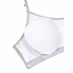 Fruit of the Loom Girls' Bra with Removable Cookies  2-Pack  Black Hue/Heather Grey  38