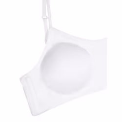 Fruit of the Loom Girls' Bra with Removable Cookies  2-Pack  Happy Stripe/White  28