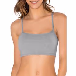 Fruit of the Loom Women's Spaghetti Strap Cotton Pullover Sports Bra  Heather Grey/White/White/Blue Heather 4-Pack  44