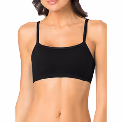 Fruit of the Loom Women's Spaghetti Strap Cotton Pullover Sports Bra  Black/White/White/Heather Grey 4-Pack  36
