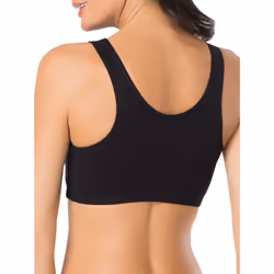 Fruit of the Loom Womens Built Up Tank Style Sports Bra Fashion Colors  BlackWhiteWhiteRed 4pack  36