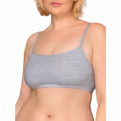 Fruit of the Loom Women's Spaghetti Strap Cotton Pullover Sports Bra Value Pack  Purple/White/Lilac/Grey