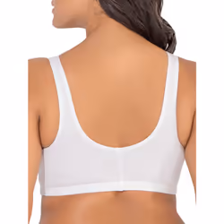 Fruit of the Loom Women's Front Close Builtup Sports Bra  Lilac Whisper/White/Purple Velvet  36