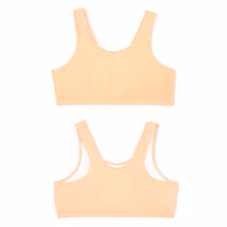 Fruit of the Loom Girls' Big Multi Cotton Built-Up Stretch Sports Bra Available in 6 Packs  Lentil/Mango/Pink Camo/Grey Heather/White/Black