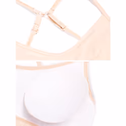 Fruit of the Loom Girls' Big Bra with Removable Cookies  2-Pack  Light Nude/Black Hue