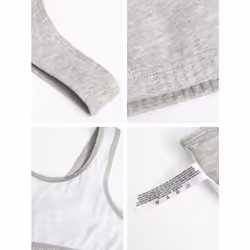 Fruit of the Loom Girls' Multi Cotton Built-Up Stretch Sports Bra Available in 6 Packs  Aruba Blue/Hyacinth/Cornflower Blue/Light Nude/White/Black