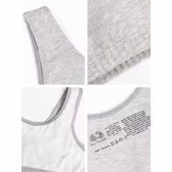 Fruit of the Loom Women's Built Up Tank Style Sports Bra  Kitty Pink/Hyacinth/Grey Heather/Black Hue