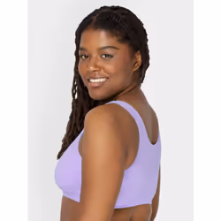 Fruit of the Loom Women's Built Up Tank Style Sports Bra  Kitty Pink/Hyacinth/Grey Heather/Black Hue