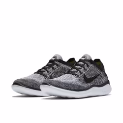 Nike Free RN Flyknit 2018, Running, Male, Adult, Black, Grey, Monochromatic, Lace-up closure