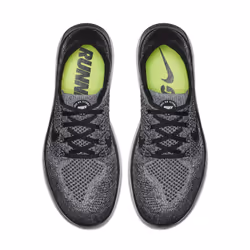 Nike Free RN Flyknit 2018 athletic shoes Male Black, Grey