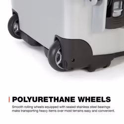 Nanuk Wheeled Series 935 Lightweight NK-7 Resin Waterproof Protective Case and Padded Divider - Silver