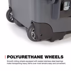 Nanuk Wheeled Series 935 Lightweight NK-7 Resin Waterproof Protective Case and Padded Divider - Graphite