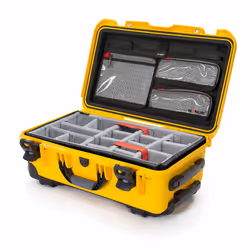Nanuk 935, Hard shell case, Stainless steel, 5.2 kg, Yellow