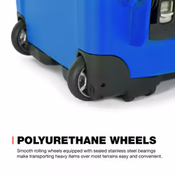 Nanuk Wheeled Series 935 Lightweight NK-7 Resin Waterproof Protective Case and Padded Divider - Blue