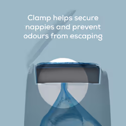 Classic XL Nappy Bin, New Low-Cost Solution, Holds up to 70 Nappies, No Twist No Fuss, Less plastic Used, Includes 1x Octagonal Refill Cassette