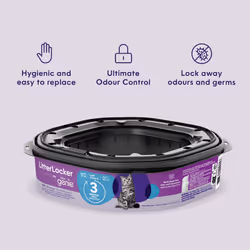 LitterLocker by Litter Genie Octagonal Refill Up To 3 Months For 1 Cat