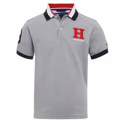 Tommy Hilfiger Boys Short Sleeve Matt Polo Shirt  grey Heather  5