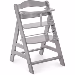 Hauck Wooden Highchair Alpha + / Adjustable for Children from 6 Months up to 90 kg / 5-Point Harness Included / Usable from B ...