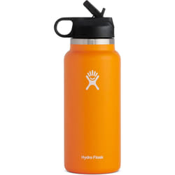 Water Bottle | Straw Lid Design for Teenager Adult Sports Gym Fitness Outdoor - Orange, 40oz