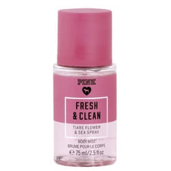 victorias secret pink mist body fresh and clean 75ml ideal for travel