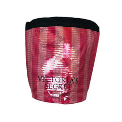 Victoria's Secret Victorias Secret Storage Bag Pink Sequin with Black Drawstring