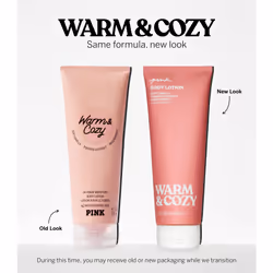 Victoria's Secret PINK Warm & Cozy Fragrance Lotion  Notes of Vanilla  Coconut & Passionfruit  Scented Body Lotion for Women (8 oz)