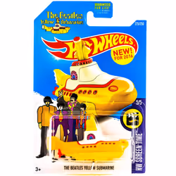Hot Wheels 2016 HW Screen Time No. 225/250 1:64 Scaled The Beatles Yellow Submarine