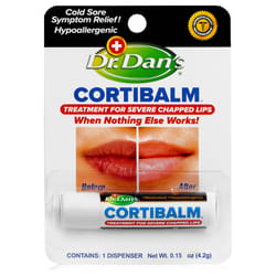 Dr. Dan's Cortibalm-1 pack- for Dry Cracked Lips - Healing Lip Balm for Severely Chapped Lips - Designed for Men  Women and Children