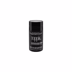 Toppik Hair Building Fibres Powder, Black, Keratin-Derived Fibres for Naturally Thicker Looking Hair, 12g
