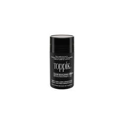 Toppik Hair Building Fibres Powder, Black, Keratin-Derived Fibres for Naturally Thicker Looking Hair, 12g
