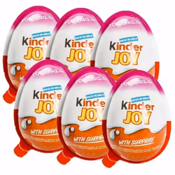 Kinder Joy Chocolate Egg For Girls( Pack Of 6) BB.05/24