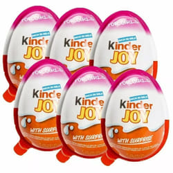 Kinder Joy Chocolate Egg For Girls( Pack Of 6) BB.05/24