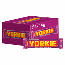 Nestle Yorkie Raisin & Biscuit Chocolate Bar 24 x 44g Delicious Tasty