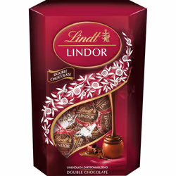 Lindt Lindor Double Chocolate Truffles Box 200g