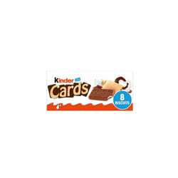 Kinder Cards Cocoa and Milk Biscuit Wafers Multipack 8x12.8g(Pack of 3