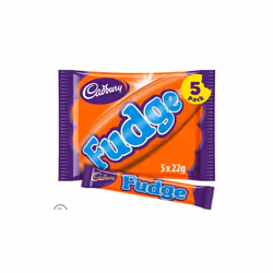 Cadbury Fudge Chocolate Bar 5 Pack Multipack 110g(Pack of 3)