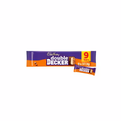 Cadbury Double Decker Chocolate Bar 9 Pack Multipack 335.7g