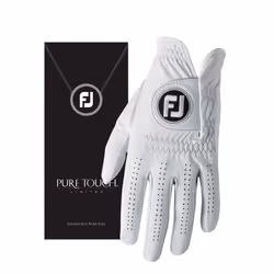 FootJoy Men's Pure Touch Limited Golf Gloves White Cadet Large Worn on Left Hand