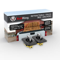Bull Ring Raised Fit Classic Truck Bed Tie Down Anchors for 1988-1998 Chevy C/K  1988-1998 GMC Sierra (1 Pair)