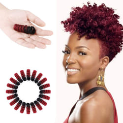 MIMAN 5 Packs 10 Inch Short Saniya Curls Crochet Hair for Black Women 12MM Bouncy Crochet Braids Synthetic Braiding Hair for DIY Mohawk Afro Braided D