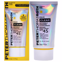 Clear Invisible Priming Sunscreen SPF 45 by Peter Thomas Roth for Unisex 1.7 oz Sunscreen