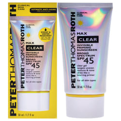Clear Invisible Priming Sunscreen SPF 45 by Peter Thomas Roth for Unisex  1.7 oz Sunscreen