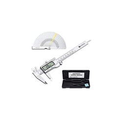Digital Vernier Caliper Feeler Gauge Neoteck 150mm6Inch Stainless Steel Electronic Caliper FractionsInchMetric Conversion Measuring Tool for Length