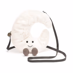 Jellycat Amuseables Moon Plush Bag  10 inches | Crossbody and Shoulder Purse | Fun and Unique Handbag