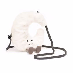 Jellycat Amuseables Moon Plush Bag  10 inches | Crossbody and Shoulder Purse | Fun and Unique Handbag