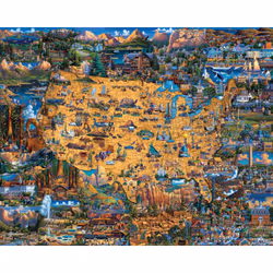 Dowdle Folk Art National Parks Jigsaw puzzle 500 pc(s)