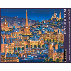 Dowdle Folk Art Paris City of Lights Jigsaw puzzle 1000 pc(s) Landscape